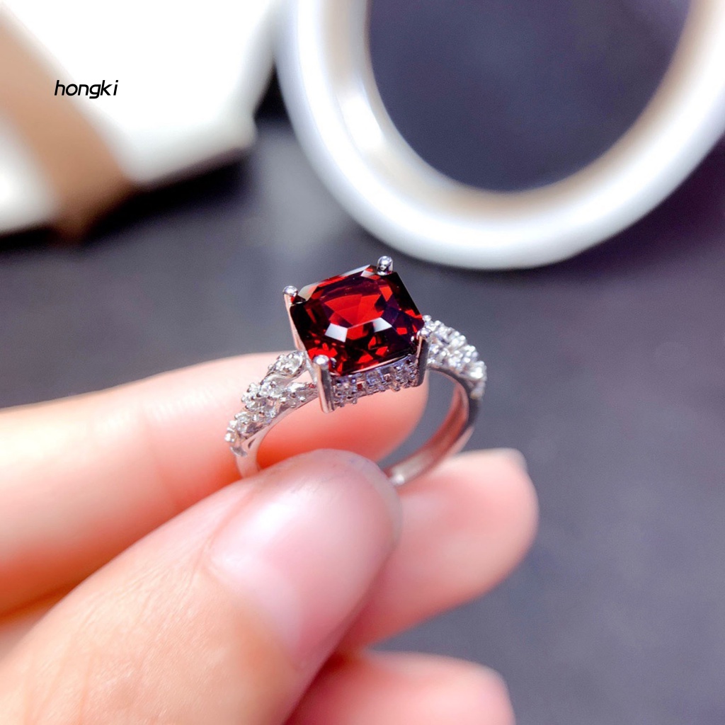 Nhẫn Hở ĐíNh Đá Moissanite Giả ThờI Trang Cho Nữ