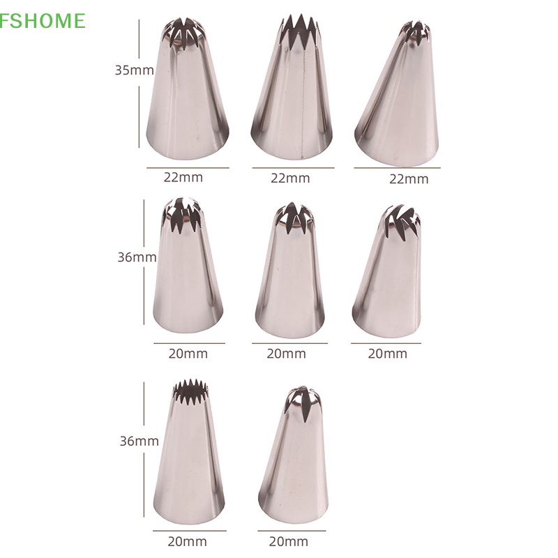 Set 8 Đuôi Bắt Bông Kem Trang Trí Bánh