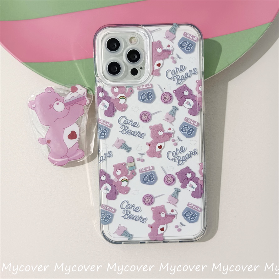 Ốp Điện Thoại Silicone Mềm Chống Sốc In Hình Gấu Cho iPhone 11 12 13 14 Pro Max X Xr Xs 8 7 6 Plus SE 2020