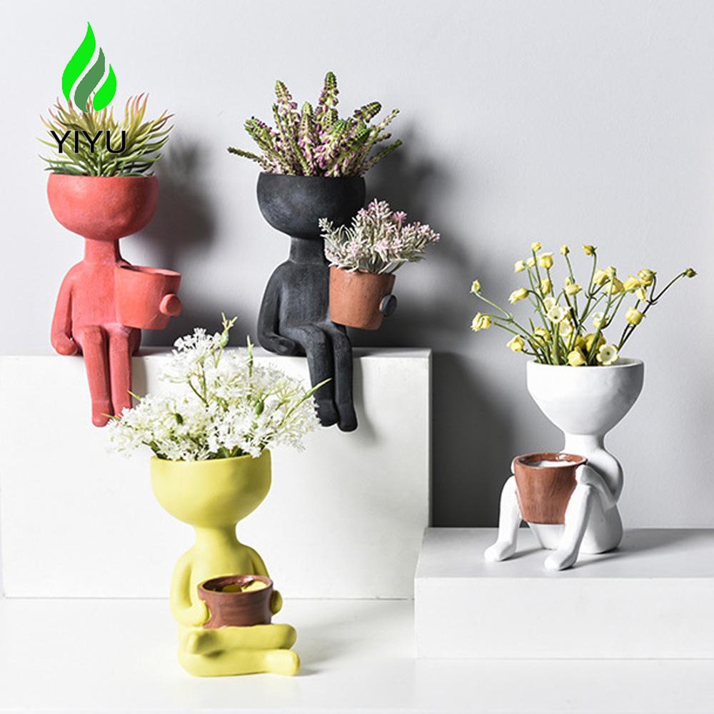 YIYU Chậu Hoa Để Bàn Trang Trí Sáng Tạo