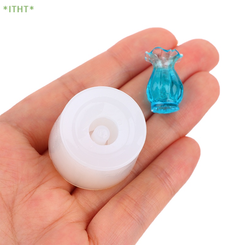 Mô Hình Chậu Hoa Mini Bằng Silicon 1: 12 Dùng Trang Trí Nhà Búp Bê DIY Mới