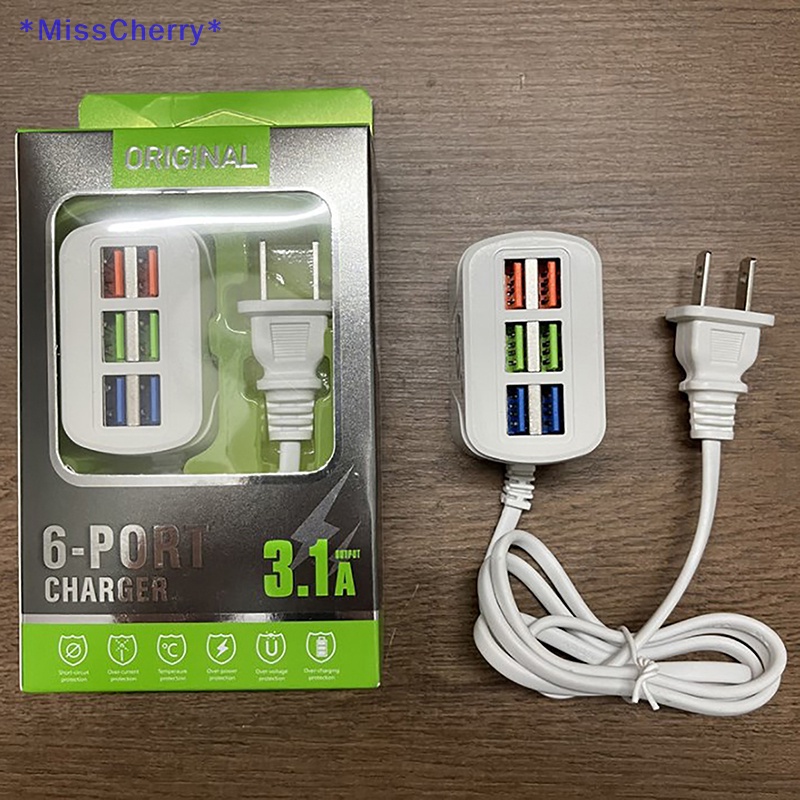 Bộ Chia 6 Cổng Sạc USB Mini Chất Lượng Cao Mới