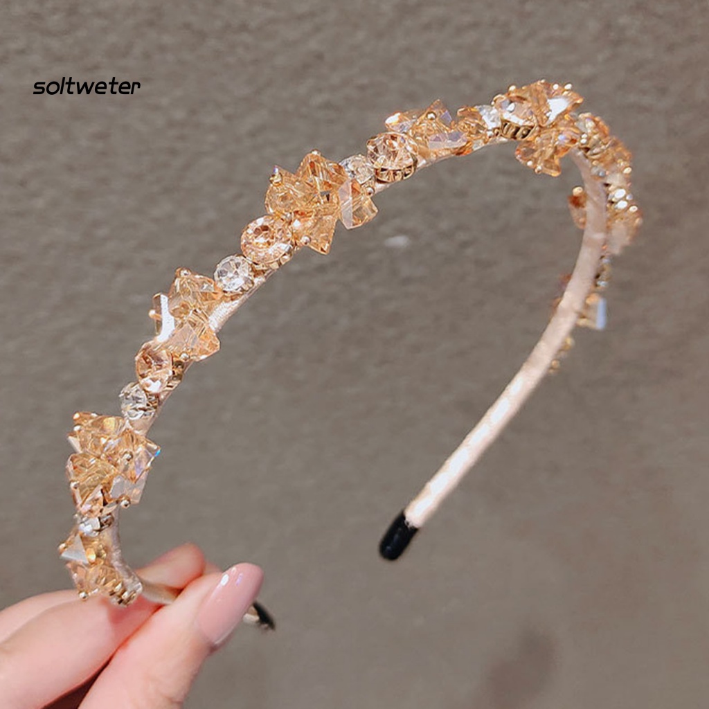 Cài Tóc Đính Pha Lê Giả Nhiều Màu Sắc Lấp Lánh Chống Trượt Có Thể Tái Sử Dụng