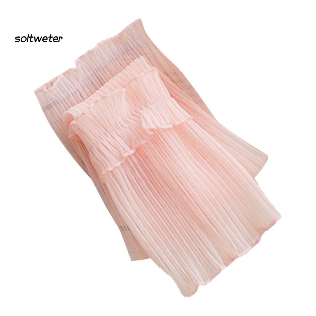 1 Đôi Găng Tay Chống Tia UV Thấm Hút Mồ Hôi Màu Sắc Đơn Giản Tiện Dụng