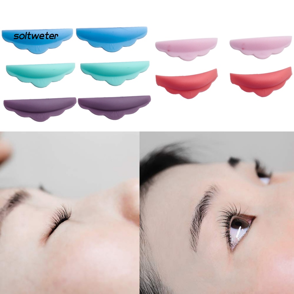 Bộ 5 Cặp Đệm Nối Mi Bằng Silicone Độ Đàn Hồi Cao Không Gây Kích Ứng Cho Salon Làm Đẹp
