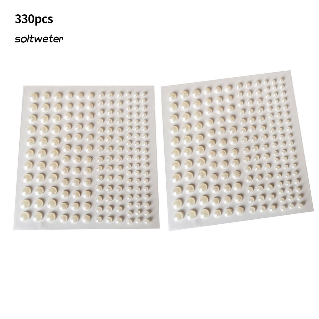 Bộ 2 Miếng Dán Trang Điểm Mắt 3 / 4 / 5 / 6mm Màu Sắc Lấp Lánh Không Phai Màu