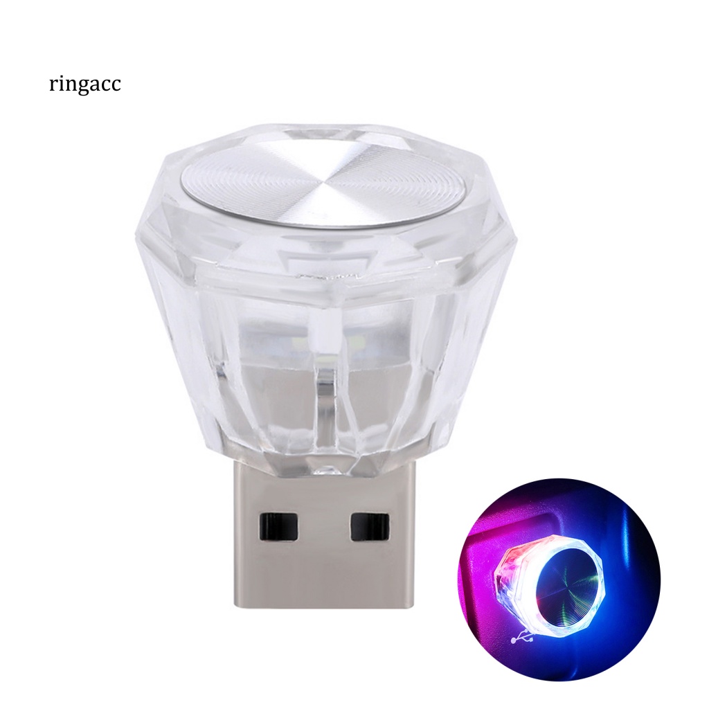 Rga Đèn Ngủ LED Giao Diện USB Tạo Không Khí Thông Dụng Cho Xe Hơi