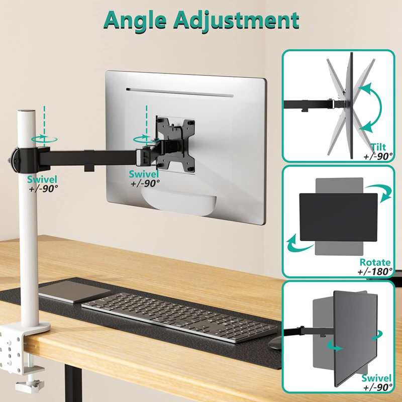 Màn hình arm desk mount fixture-type dual-screen desktop free lift monitor treo tường