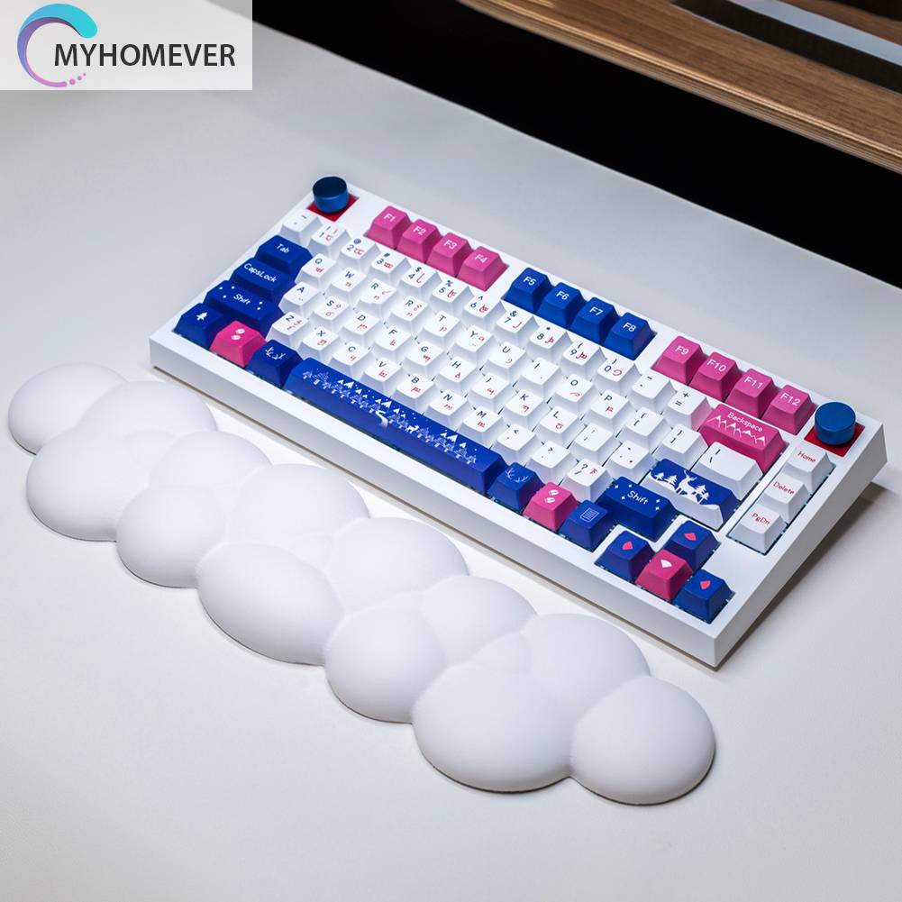 Miếng Đệm Cổ Tay Bấm Bàn Phím Chơi Game Bằng Cotton Chống Trượt Hình Đám Mây Cho