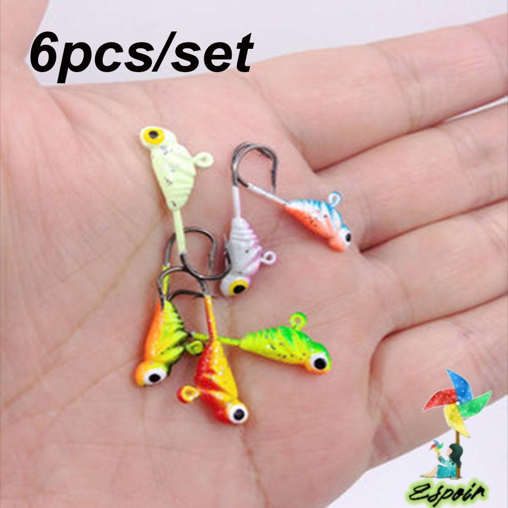 ESPO Set 6 Mồi Câu Cá Giả Hình Cá Voi Bằng Chì Cứng 26mm 1.9g