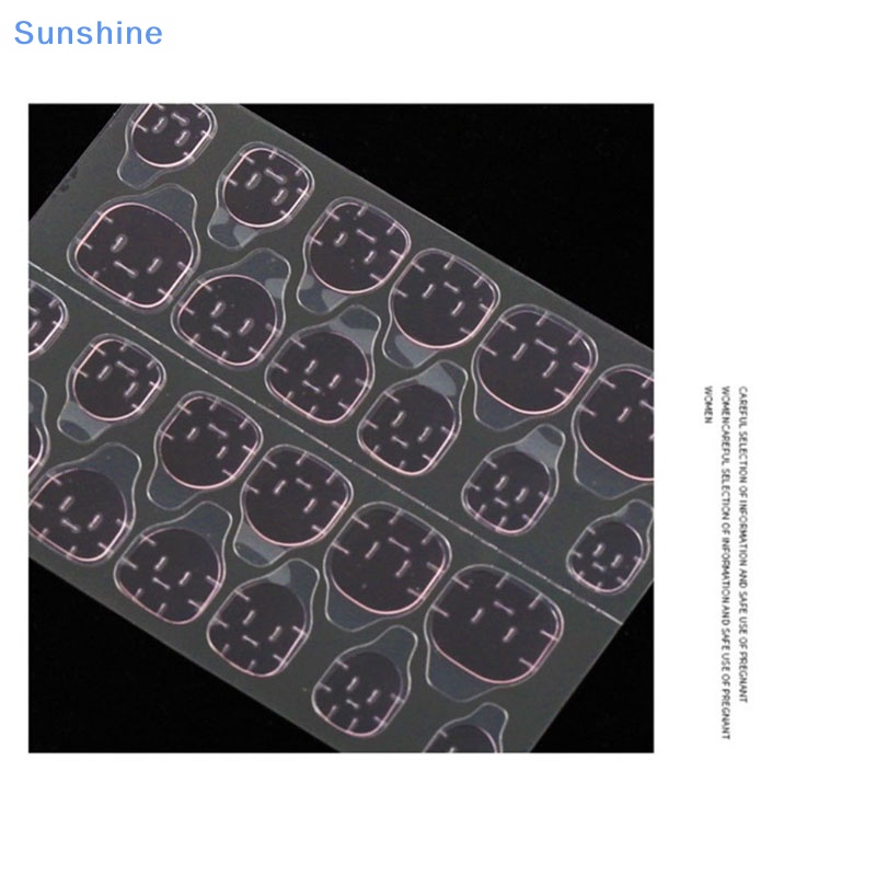 Set 240 Móng Tay Giả Trong Suốt Siêu Mỏng Tự Dính Hai Mặt Tiện Dụng