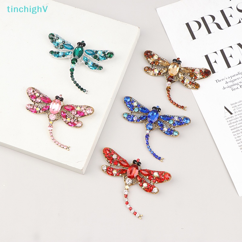 [TinchighV] Cài Áo Hình Chuồn Chuồn Đính Pha Lê 1 Cái