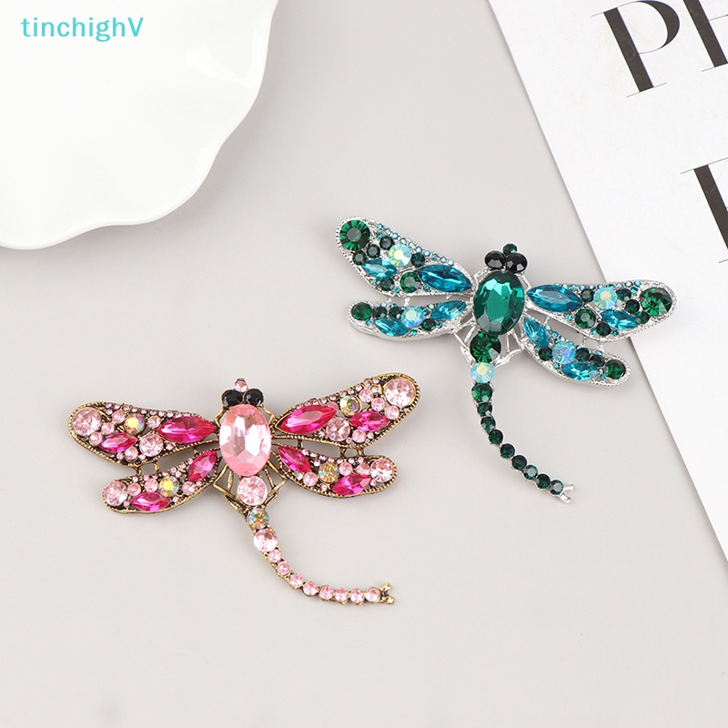 [TinchighV] Cài Áo Hình Chuồn Chuồn Đính Pha Lê 1 Cái