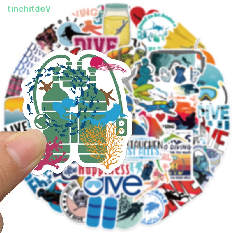 [TinchitdeV] Set 50 Nhãn Dán Graffiti Mùa Hè Mát Mẻ Trang Trí Laptop Hành Lý Ván Trượt Xe Hơi [Mới]