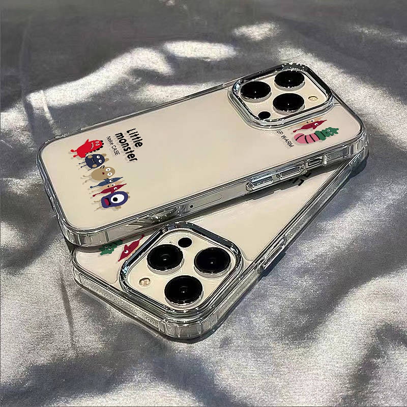 Up and down Monster 14promax Apple 13 Phone Case Iphone12 Soft 11 Simple Ins Style 7/8plus Drop-Resistant KbCI