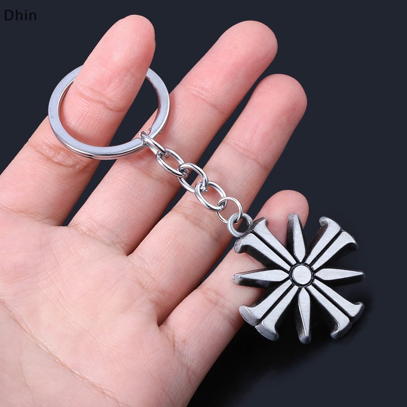 [Dhin] New PS4 Game Far Cry 5 Pendants Necklaces Ares 4 Eden's Gate Choker FARCRY 5 Cult Sunflower Logo Keyring For Men Game Fans Gift COD