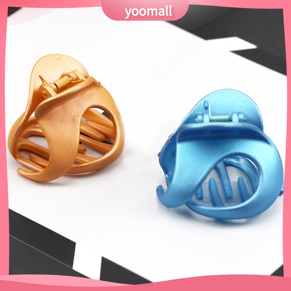 Kẹp Tóc Càng Cua Bằng Acrylic Màu Sắc Tinh Khiết Thời Trang Cho Nữ