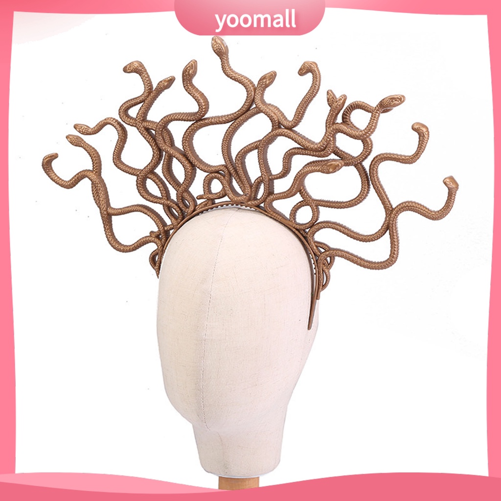 Băng Đô Cài Tóc Hình Rắn Co Giãn Hóa Trang Halloween