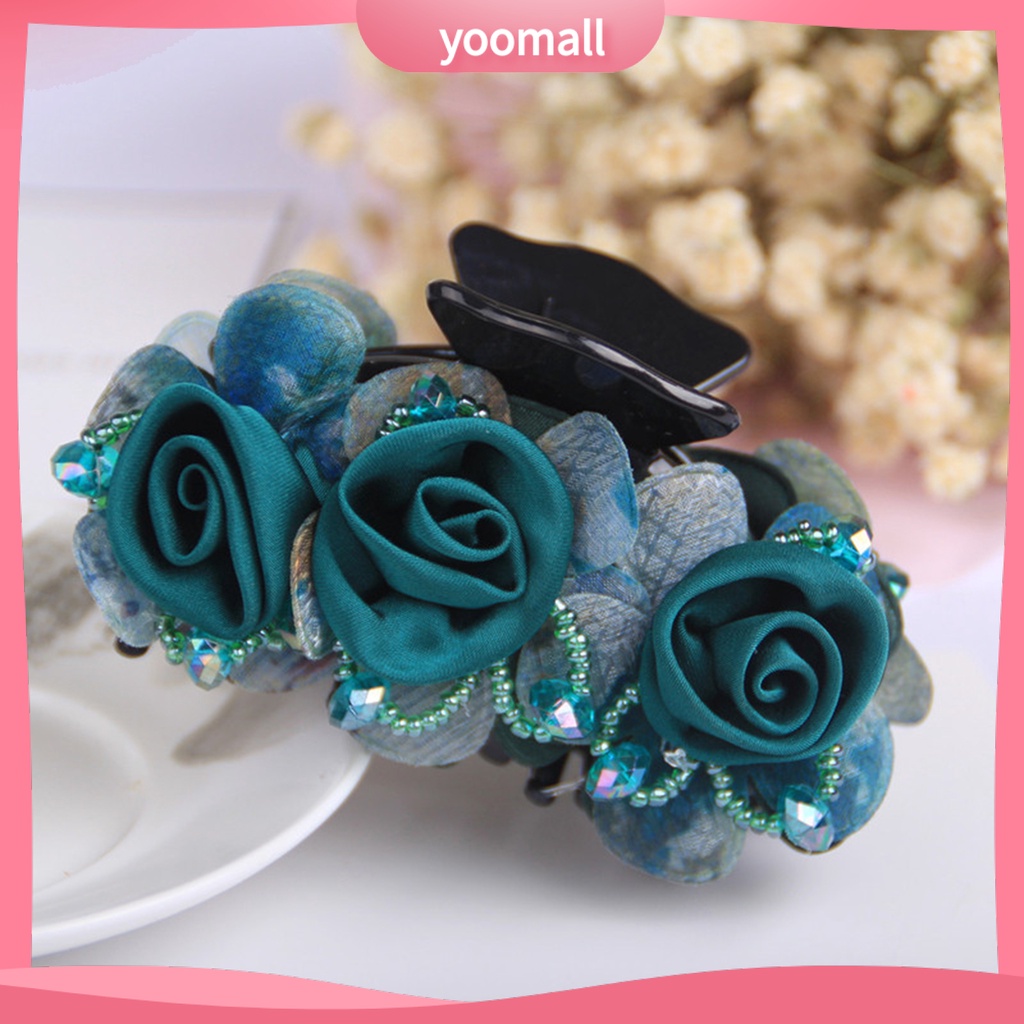 Kẹp Tóc Càng Cua Bằng Nhựa Co Giãn Chống Trượt Tạo Kiểu Tóc Thủ Công