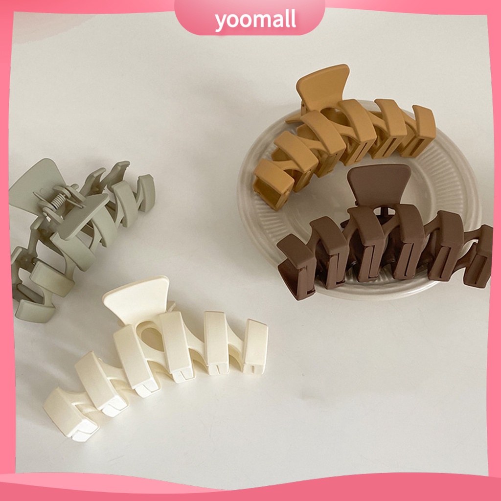 Kẹp Tóc Đuôi Ngựa Bằng Nhựa Màu Sắc Đơn Giản