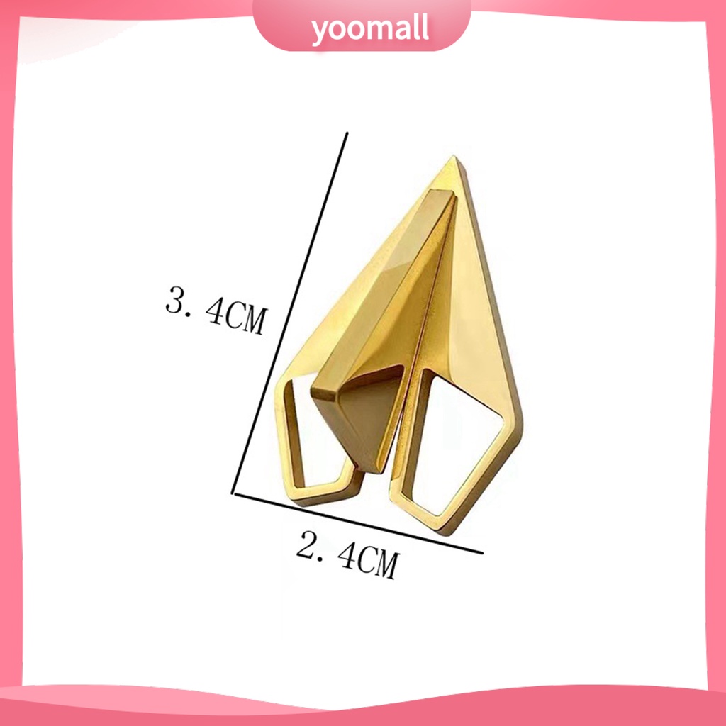 Ghim Cài Áo Bằng Thép Không Gỉ Mạ Điện Hình Máy Bay Nhỏ Đơn Giản Sang Trọng Cổ Điển Dành Cho Nam Nữ