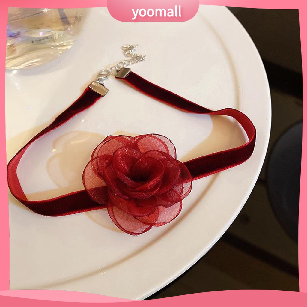 [YM] Vòng Cổ Choker Dây Ruy Băng Dài Siêu Dài Màu Trơn Có Thể Điều Chỉnh Khóa Tôm Hùm Cho Nữ