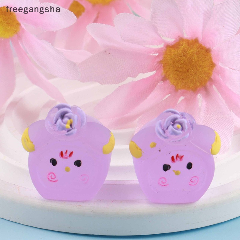 [FREG] 5Pcs Mini Luminous Resin Cake Roll Glow in The Dark Miniature Ornament For DIY Garden Dollhouse Accessories Random Color FDH