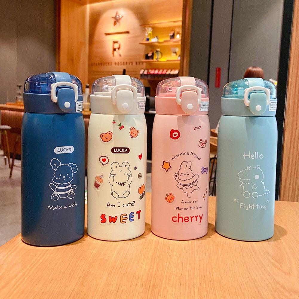 Bình Nước Giữ Nhiệt 500ml R6J7 Cỡ Lớn Thiết Kế Dễ Thương