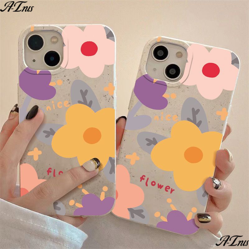 Ốp Điện Thoại Mềm Chống Sốc In Họa Tiết Hoa Vàng 13 Kiểu Đơn Giản Cho Iphone 11 7Plus 12 814Pro