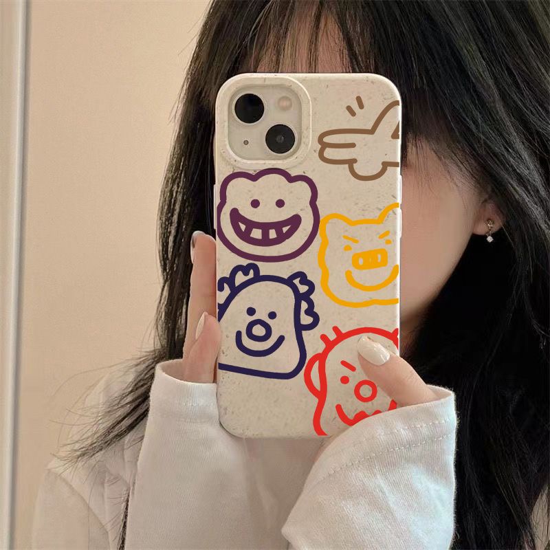 Ốp Điện Thoại Mềm Chống Sốc In Hình Động Vật Đơn Giản Cho Iphone 8p7 1113iPhone12 ins14promax SR0Y