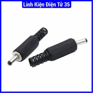 Đầu Jack DC 3.5x1.5mm - đực, màu đen