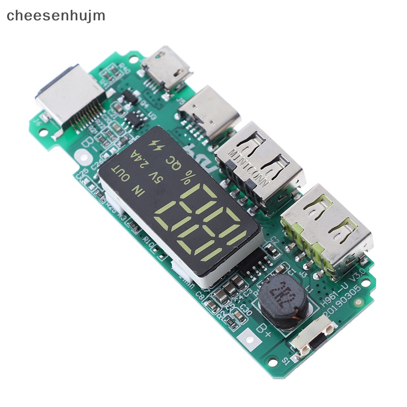 Bảng Mạch Sạc Điện Thoại Hai Cổng USB Loại C Có Đèn LED