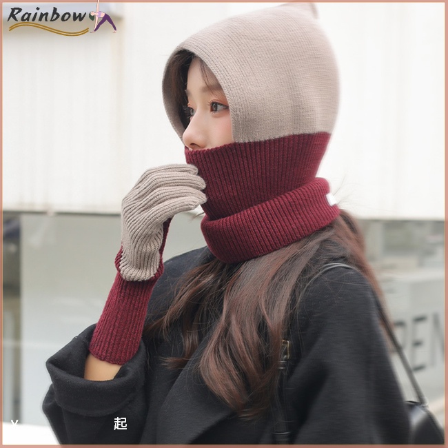 Găng Tay Len Hở Ngón Chống Gió Cảm Ứng Nhiều Màu Sắc Thời Trang Mùa Đông Cho Nữ