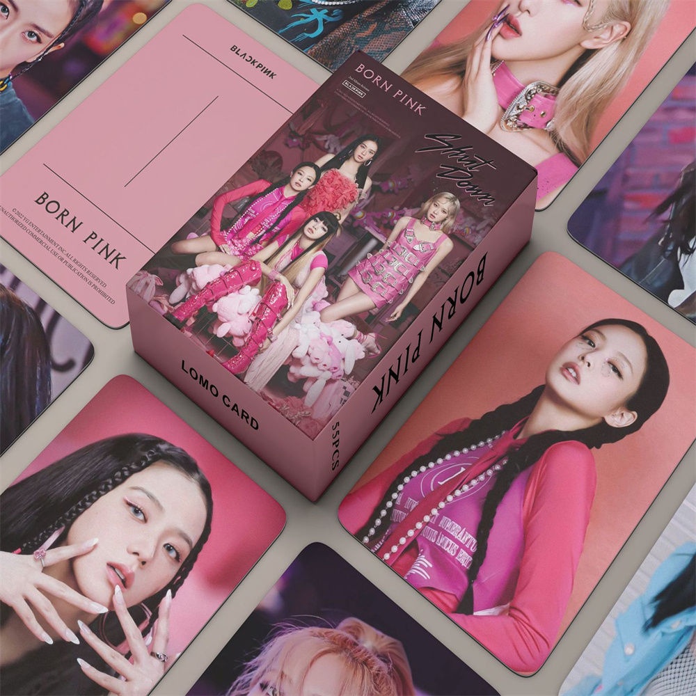 Lomo Card Blackpink ảnh thẻ bo góc album mới nhất thần tượng kpop Lisa, Jennie, Jisoo, Rosé