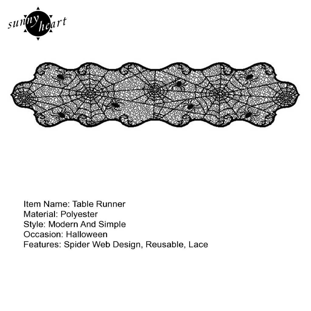 Sunnyheart Chủ Đề Lễ Hội Lễ Hội Halloween Một Bầu Không Khí Tuyệt Vời Trong Nhà Bạn Á Hậu Bàn Bằng Vải polyester Bền Và Không Dễ Phai Màu