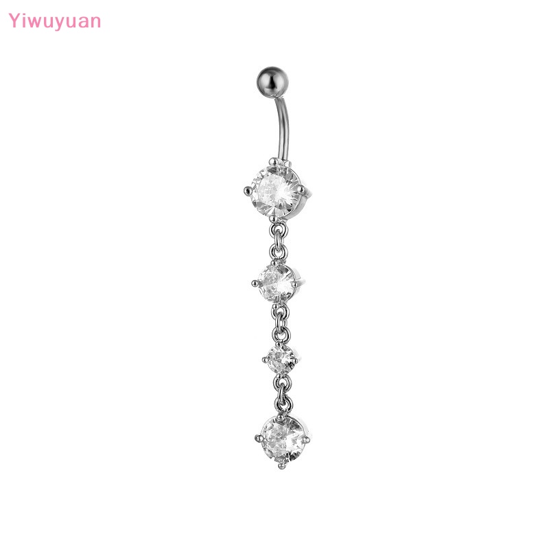 Khuyên Rốn Đính Đá Zircon Thời Trang Mới Cho Nữ