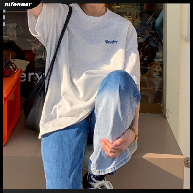 Áo Thun T-shirt Tay Ngắn Cổ Tròn Plus Size Dành Cho Nữ