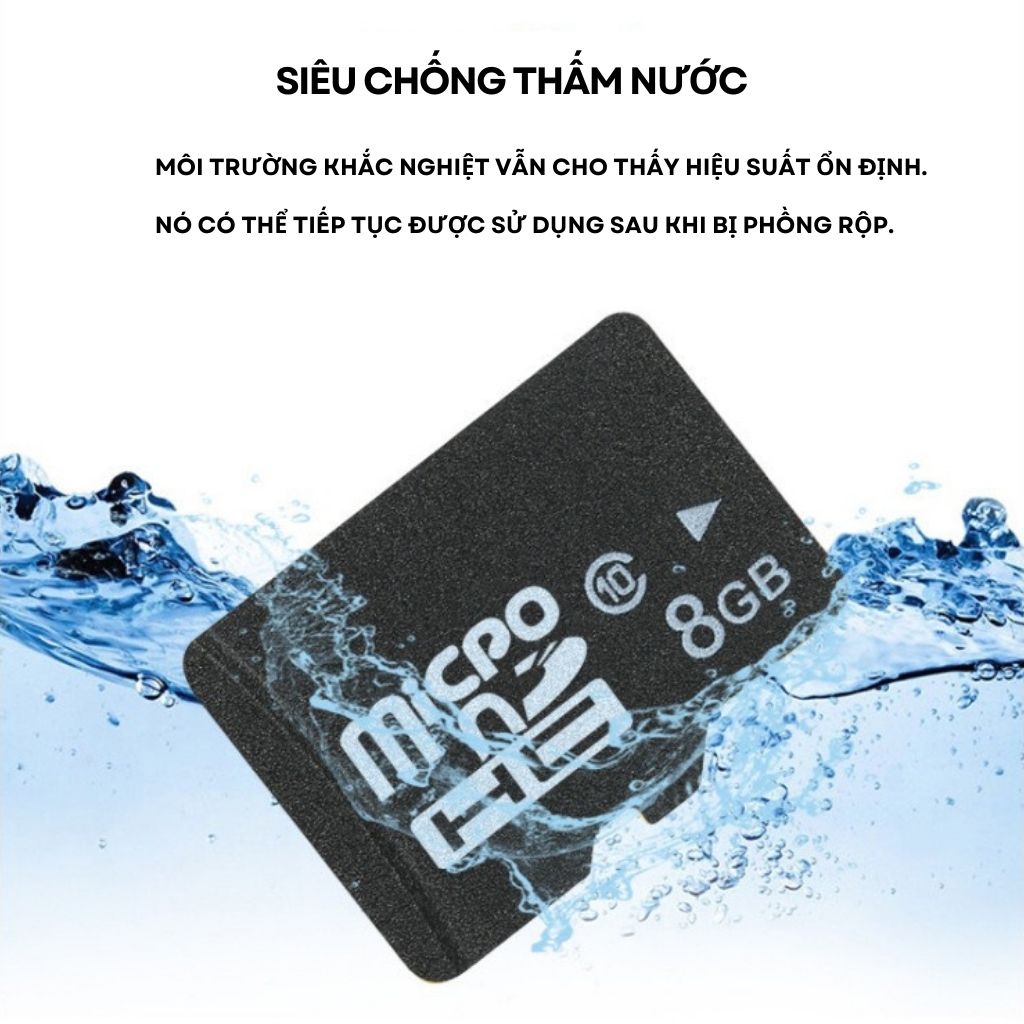 Thẻ nhớ MICRO SD 32Gb 16Gb 8Gb 4Gb 2Gb, Thẻ nhớ cho Camera, Loa Bluetooth Tốc độ cao Micro SD-HC Class10, Bảo hành 12 th