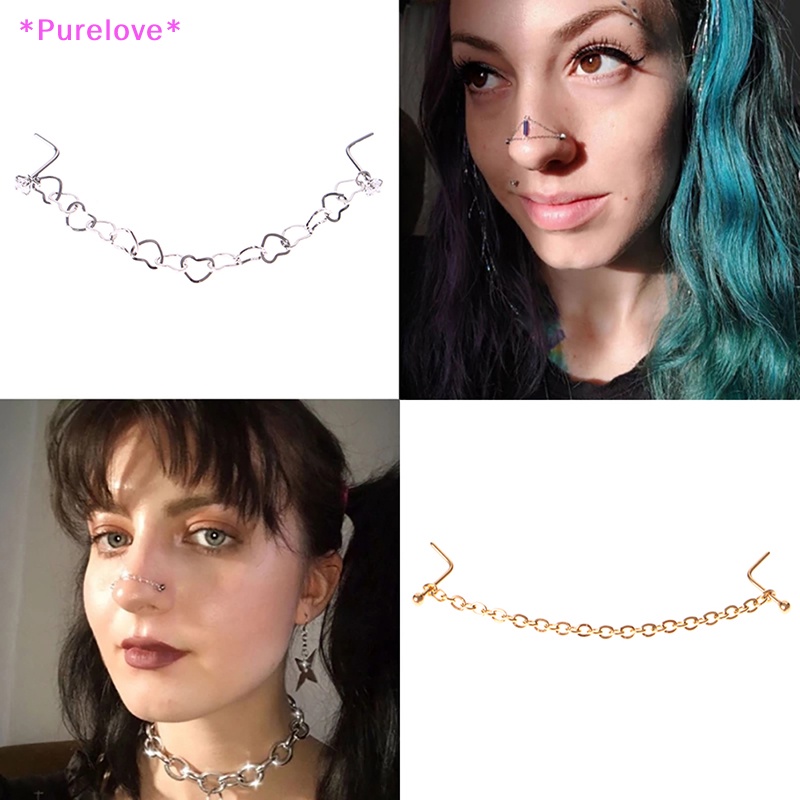 Khuyên Mũi Thép Không Gỉ Đính Đá Zircon Mới