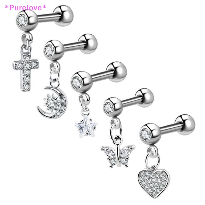 Khuyên Tai Helix Đính Đá Zircon Thời Trang Mới