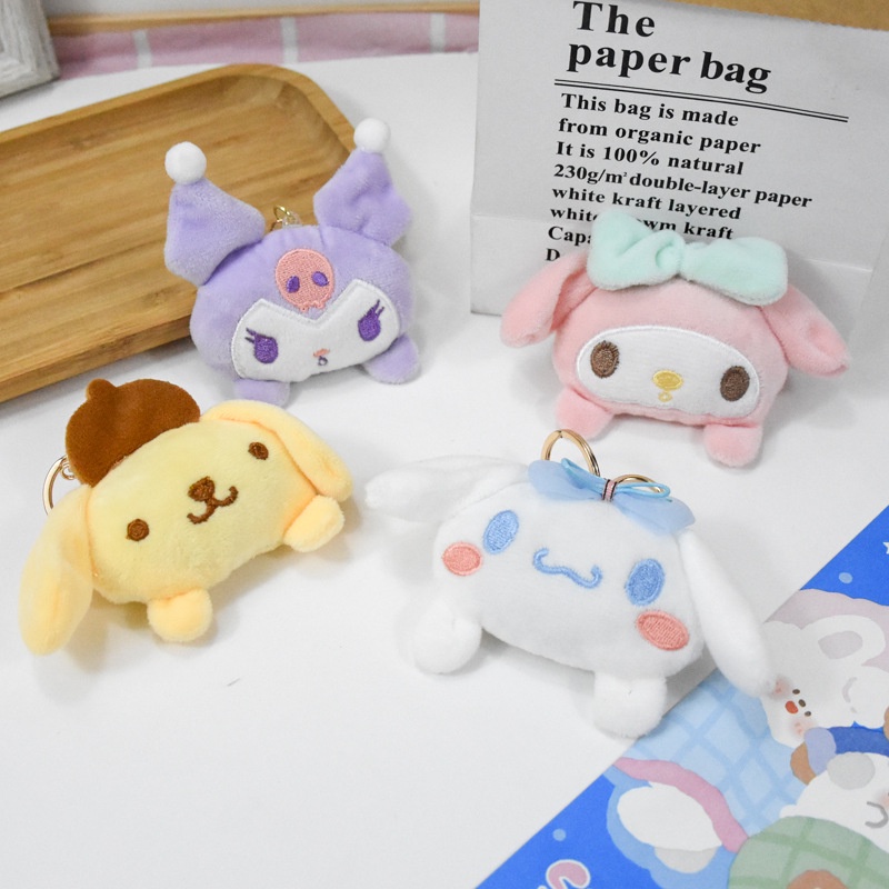 Móc Khóa Búp Bê Nhồi Bông Sanrio Cinnamoroll Melody Dễ Thương