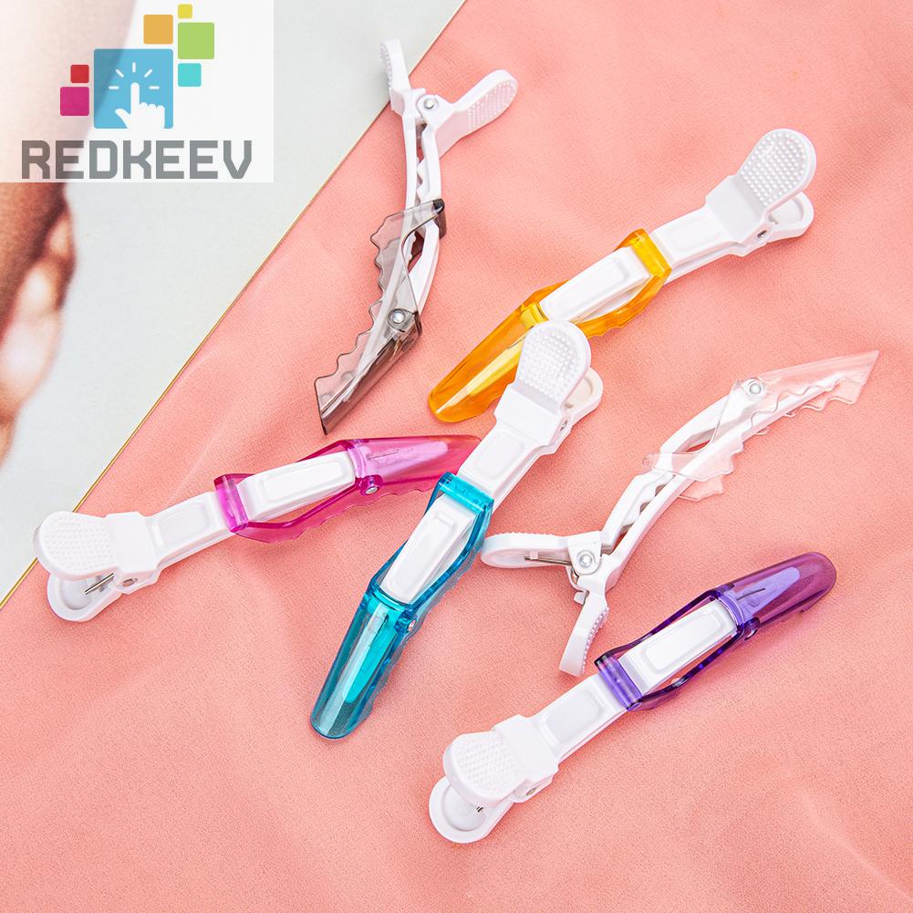 Set 6 Kẹp Nhựa Cố Định Tóc Hai Cổng Thiết Kế Nhỏ Gọn