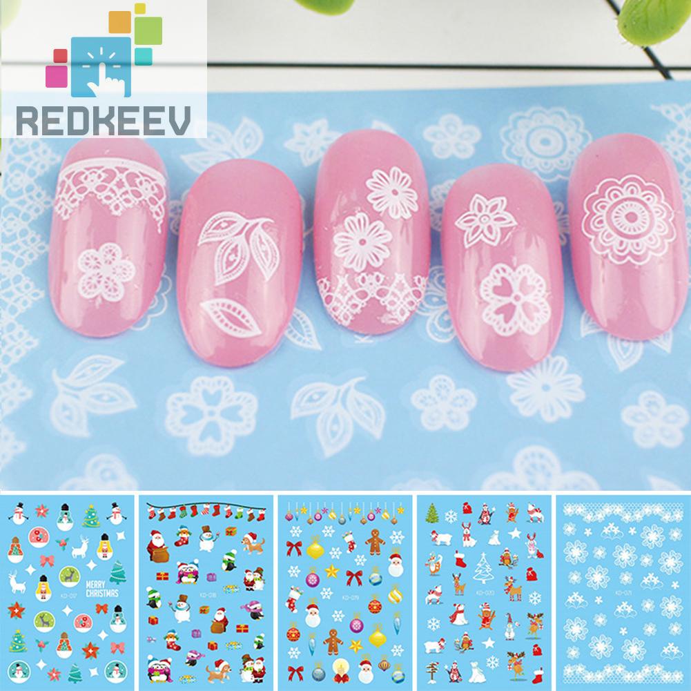 Bộ 12 Miếng Dán Trang Trí Móng Tay Họa Tiết Hoạt Hình Dễ Sử Dụng DIY