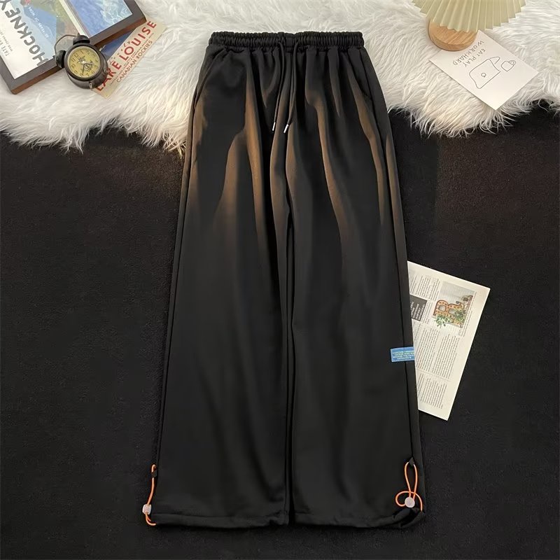 Quần Dài Dây Rút Màu Sắc Đơn Giản Phong Cách Retro Cho Nam