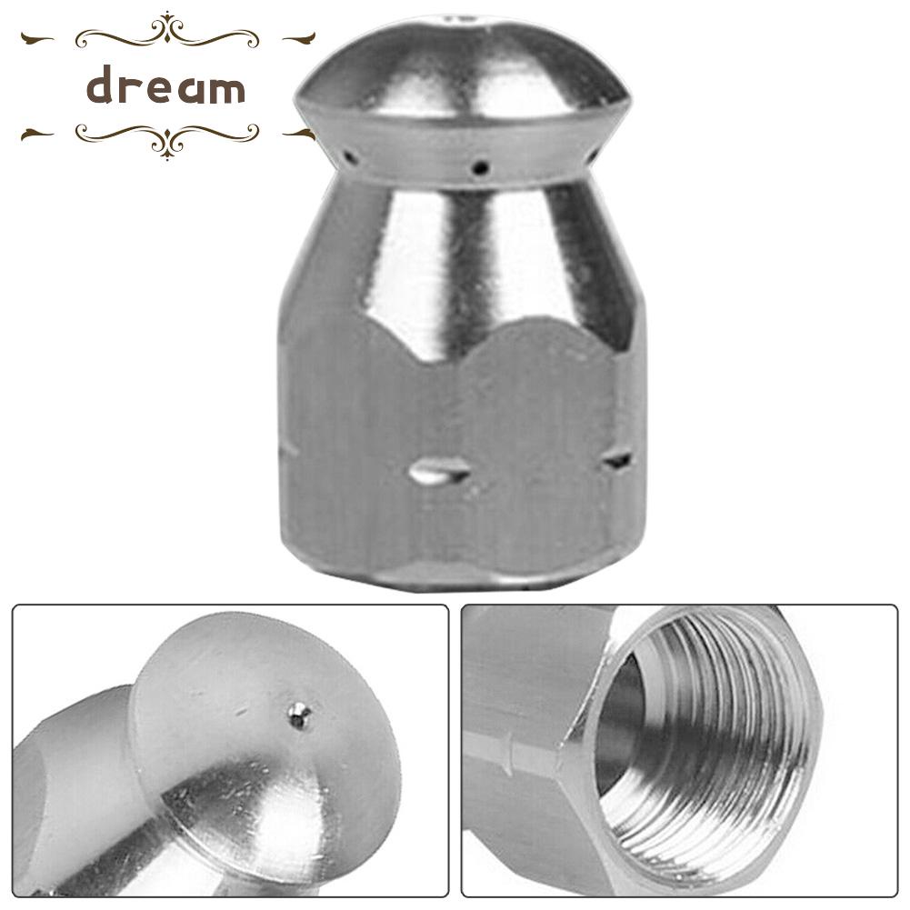 【DREAMLIFE】Sewer Jetter Nozzle Cleaning Rotating Stainless Steel Washer Sprinkler