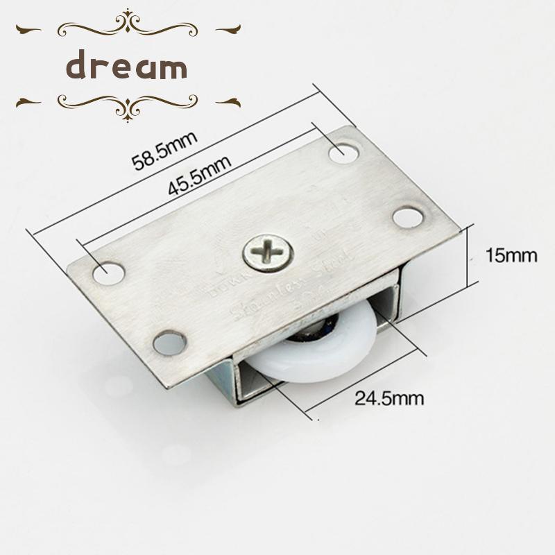 【DREAMLIFE】Door Rollers Stainless Steel Sliding Cupboard Hanging Furniture Replacement