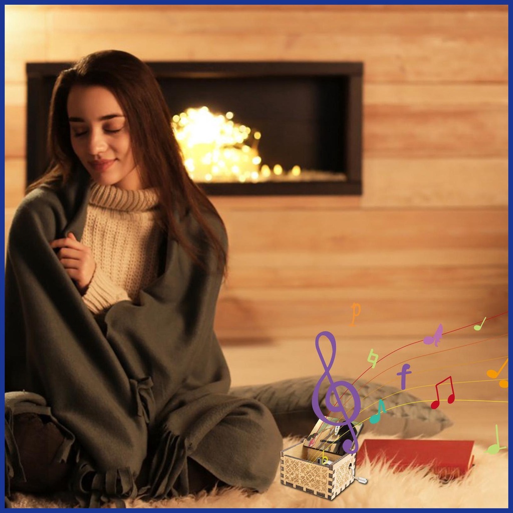 Hộp Nhạc Thủ Công 18 Tông Phong Cách Cổ Điển