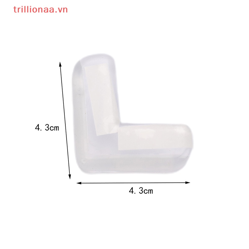 Bộ 4 Miếng Bọc Góc Cạnh Bàn Bằng Silicon Chống Va Chạm Bảo Vệ An Toàn Cho Bé