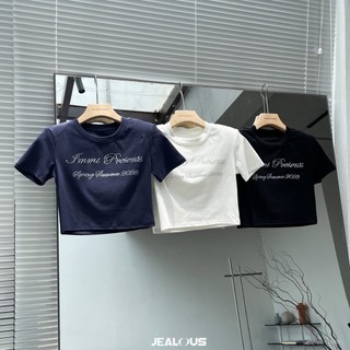Áo baby tee đính hạt jealous house - 10039