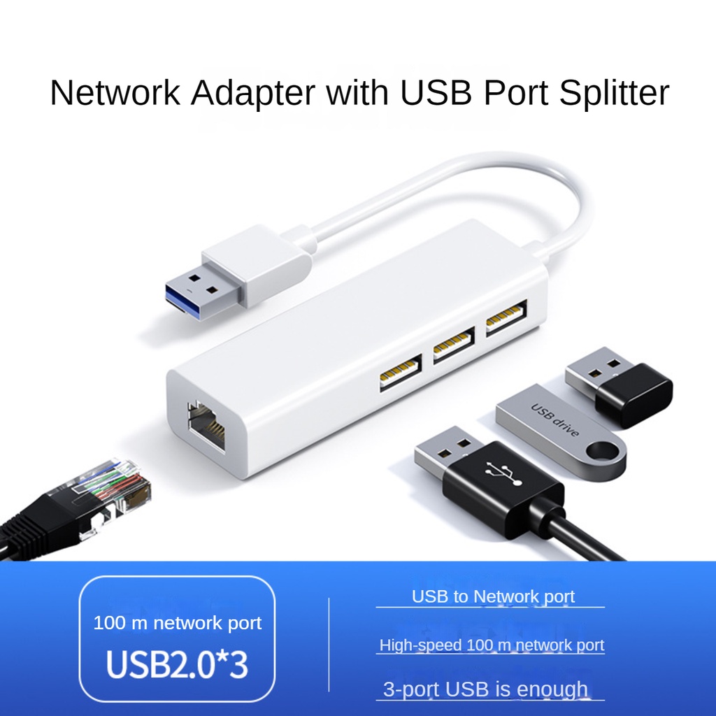 Adapter Chuyển Đổi Usb Sang Rj45 Type-c USB3.0 2.0 HUB Card Mạng 1000M Cho Laptop TV Box